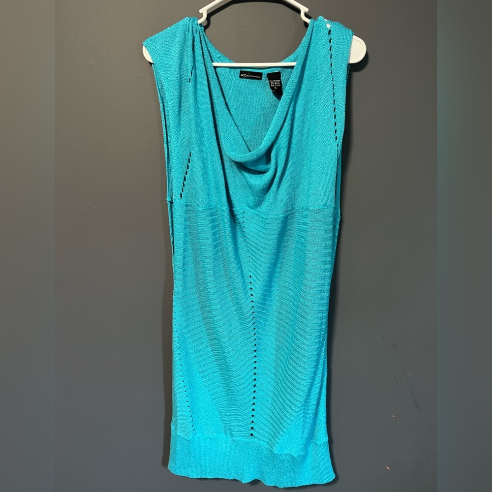 Moda Women’s Scoop Neck Shirt Dress. Size XL.